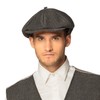 Boland 33017 Birmingham Hat Brown/Black Peaked Cap English Fabric with