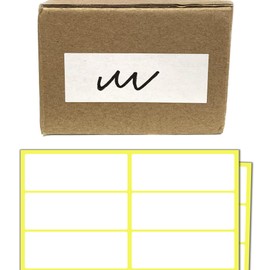 200 Pieces - White Sticky Labels Stickers for Writing, 70 x 25 mm