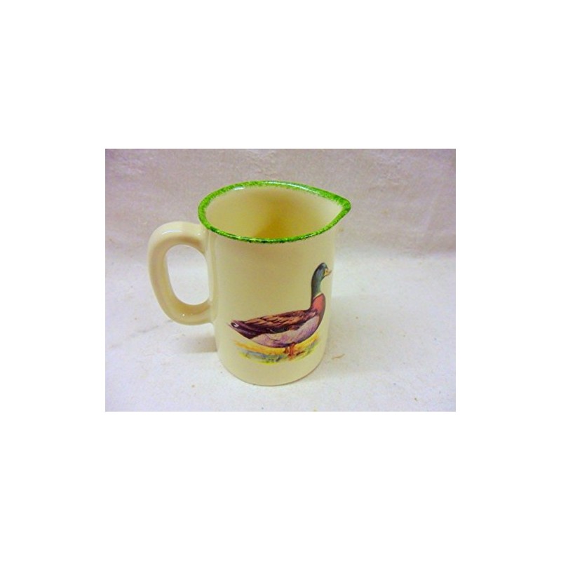 farmyard mallard design milk jug by Heron Cross Pottery.