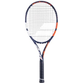 Babolat Boost Drive Strung Tennis Racquet (Blue) Bundled with Tennis Balls - Add an Optional Bag and Overgrips