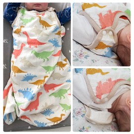 FLYISH DIRECT Baby Sleeping Bag, 0.5 Tog Baby Muslin Sleeping Bag for Newborns and Children, Super Soft and Breathable All-Year Sleeping Bag, Baby Sleeping Bag, L/85 cm