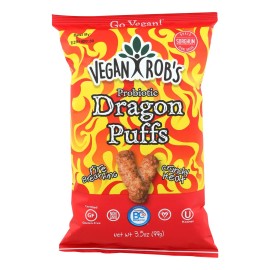 UD_Vegan Rob's Dragon Puffs Case of 12 3.5 oz Grain Snacks Vegan Rob's Dragon Puffs