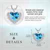AINFQY Angel Wings Necklace for Women 925 Sterling Silver Birthstone