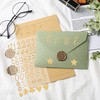 6 Sheets 3D Puffy Gold Letter Stickers, 316 Pcs Alphabet