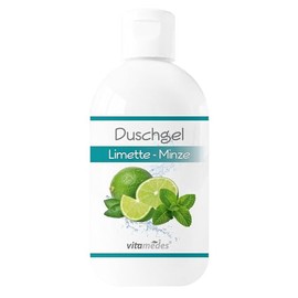 Vitamedes Duschgel Limette-Minze, Mild Reinigend, Gut Schäumend, Hautpflegend