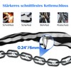 Anweller Bicycle Lock Fingerprint, High Security Anti-Theft Bicycle Chain Lock