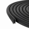 Sello de Borde Canal U EPDM Negro 6 m