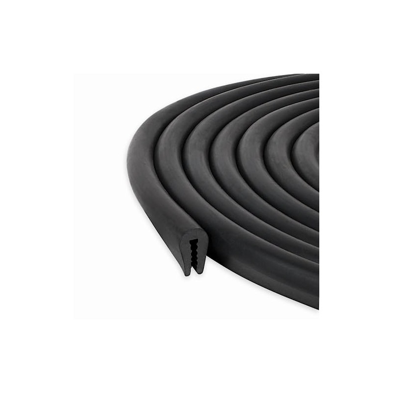 Sello de Borde Canal U EPDM Negro 6 m