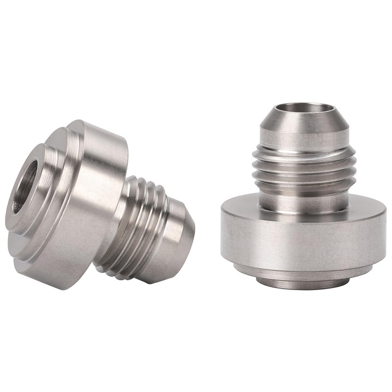 Podavelle 6AN Male Stainless Steel Weld On Bung Fitting Adapter