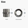 Naiture Brass 1/2 NPT Female Threaded Pipe Fitting Coupling, 2