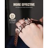 Jecanori 2X Pure Copper Magnetic Bracelet for Men, Mens Cross
