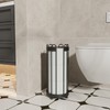 Epicano Toilet Paper Holder Stand, Freestanding Toilet Tissue Organizer, Minimalistic