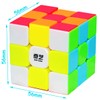 Speed Cube 3x3 Stickerless Magic Cube Puzzle Toy Colorful
