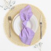 Generic Lavender Mauve Purple 100% Linen Cloth Cotton Square Napkins,