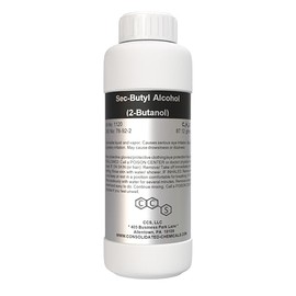 Sec-Butyl Alcohol - High Purity Secondary Butanol ≥99% | Industrial Grade Solvent | Multi-Purpose Cleaner & Chemical Intermediate (500mL (16 Fl Oz))