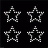Clear 30 Star Iron-On Rhinestone Crystal Bead Gem Bling
