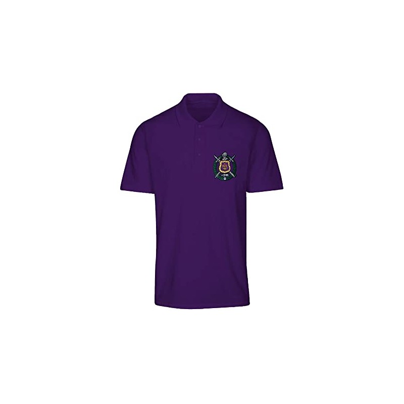 Omega Psi Phi Fraternity Polo Shirt Purple Small Regular