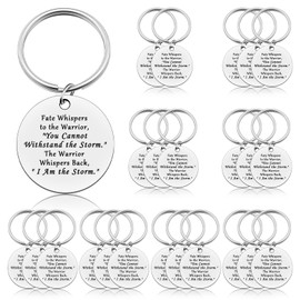 24 Pcs Encouragement Keyring for Women Men Inspirational Gift for Daughter Son Friend Motivational Gift Keyring Set Cheer Up Back to School Present Spiritual Quotes Gifts Christmas Birthday Gifts