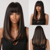 testar Long Black Wigs for Women Long Straight Wigs with