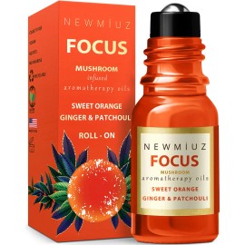 Stay Focus Roll On Essential Oil Blend For Concentration Mem
