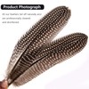 THARAHT 24pcs Natural Spotted Feathers Guinea Fowl Wing Feathers 6-8