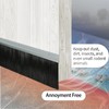 Retsun 4 Sets 4+0.91 Inches Door Brush Sweep Seal Roll