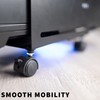 VIVO Large Computer Tower Desktop ATX-Case, CPU Steel Rolling Stand,