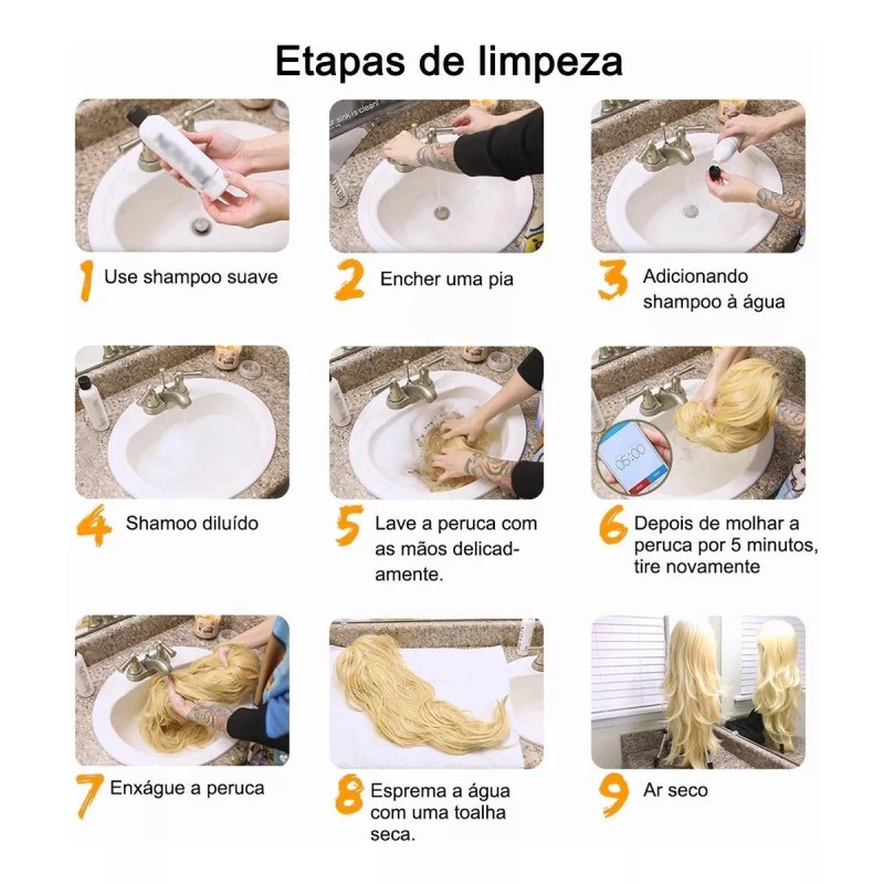 Jorla Peluca Mujer Pelo Largo Y Rizado Rubio Natural Con