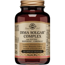 Solgar DIMA SOLGAR COMPLEX, 60 capsule vegetali – Caffè verde Svetol®, Tè verde, Cromo Chromax®