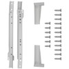 Hickory Hardware P1700/16-W 16-Inch Bottom Mount Euro Drawer Slide, White,1