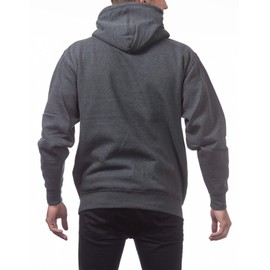 Pro Club Men's Heavyweight Pullover Hoodie (13oz), Charcoal, Large