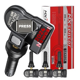 Autel TPMS Sensor MX-Sensor Tire Pressure Monitor Sensor 2 in 1 TPMS Sensors 315MHz 433MHz, Replaced OEM Tire Sensors Screw-in Rubber Valves (Pack of 4 SENSORS)