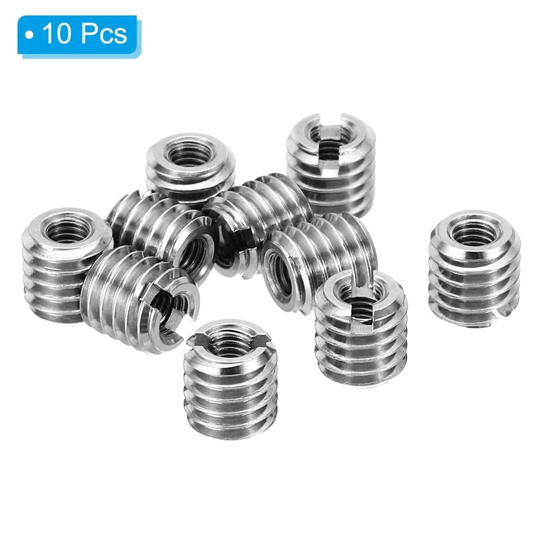 PATIKIL 10pcs M6*1 Male M3*0.5 Female Thread Adapter Sleeve Reducer