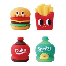 4 PCS Cute Pencil Sharpeners Cartoon Pencil Sharpener Small Manual Pencil Sharpener Handheld Sharpener Kawaii PVC Sharpener Funny Stationery School Office Supplies (4Pcs Cute)