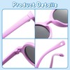 PANTIDE 2pcs Baby Sunglasses Unbreakable Polarized Cute Sunglasses with Adjustable