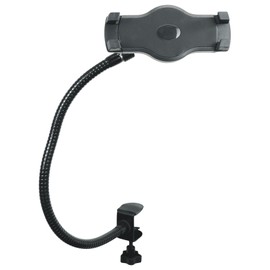 Rockville iStand G20 20” Gooseneck Stand, Clamp Base, Adjustable Mic Clip, Phone/Tablet Holder, Perfect for DJs, Streaming, Podcasting, and Studio Use