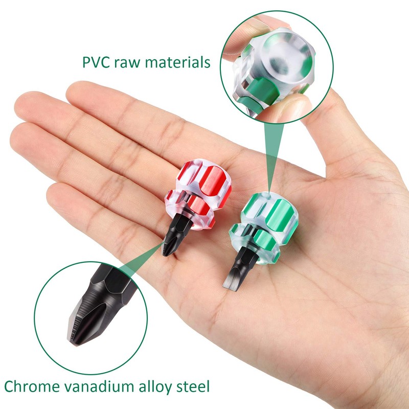 Sewing Machine Mini Short Screwdriver Tool Kit Includes Flat Head