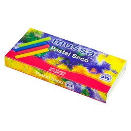 Estuche Especial Pastel Seco c/12 colores | Marca MUSSA | Gises, Tizas, Pasteles Secos, Estuche Gises | Se deslizan como "mantequilla". Gises Pastel Calidad Premium