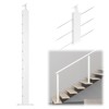 Muzata Stair Cable Railing Post 36 Inch for 25-35 Degrees