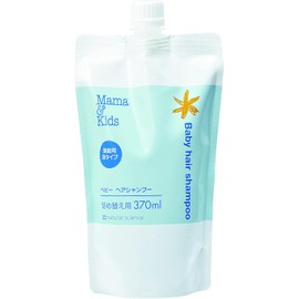 Mama & Kids Baby Hair Shampoo, Refill, 12.5 fl oz (370 ml), Hypoallergenic Skin Care, Baby Shampoo, Additive-free, Newborn, Foam Type