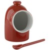 SCOOP! BIA Salt Pig & Spoon Red, 9 x 8