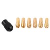 Collet Sleeves, 7Pcs Brass Chuck Collet Drill Bit Sets Nut
