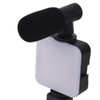 LED Video Fill Light Microphone Tripod Kit for Phone Camera