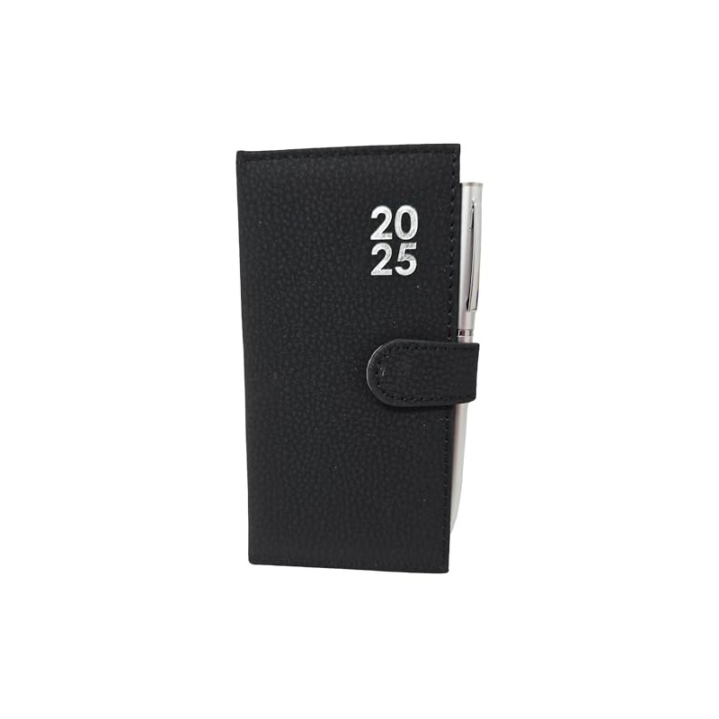 2025 Week To View Premium Padded Slim Pocket Diary Stud