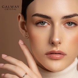 GALWAY Heart Of The Claddagh Earrings for Women, Hypoallergenic Accessory, Irish Fashion Fine Jewelry in 925 Sterling Silver and Gold, Perfect Birthday, Anniversary, Christmas Gift For Her - Gold