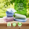 ICHC Set of 4 Collapsible Food Storage Containers - Space-Saving