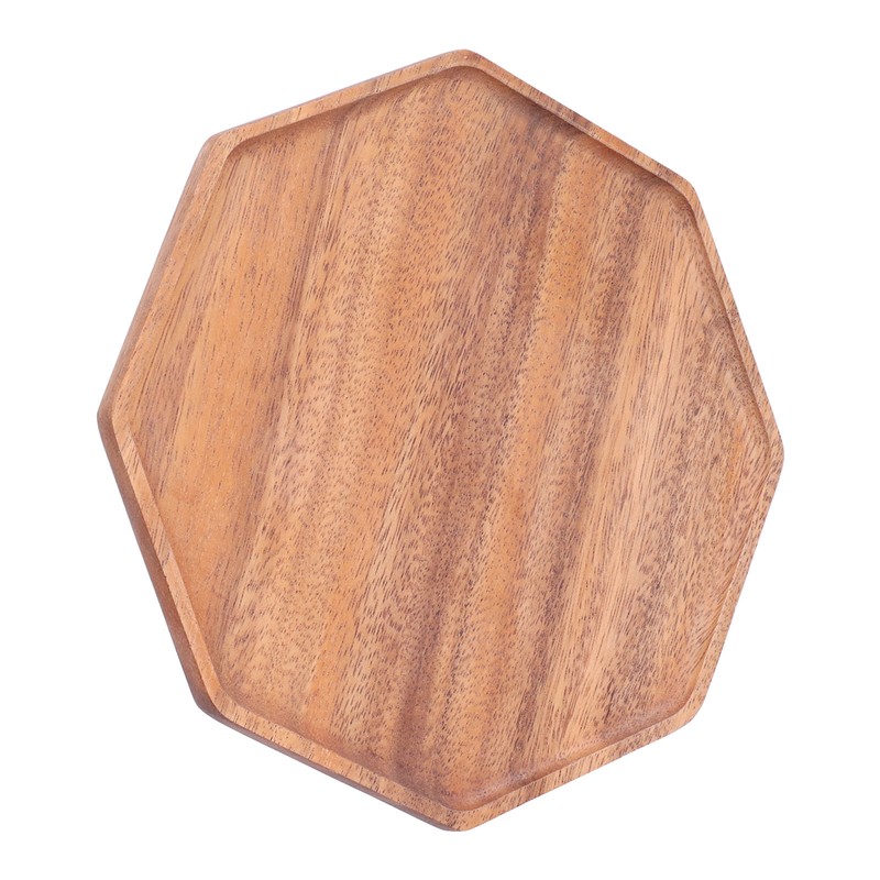 Tea Plate Natural Wood Environmental Protection Uniform Texture Odorless Serving
