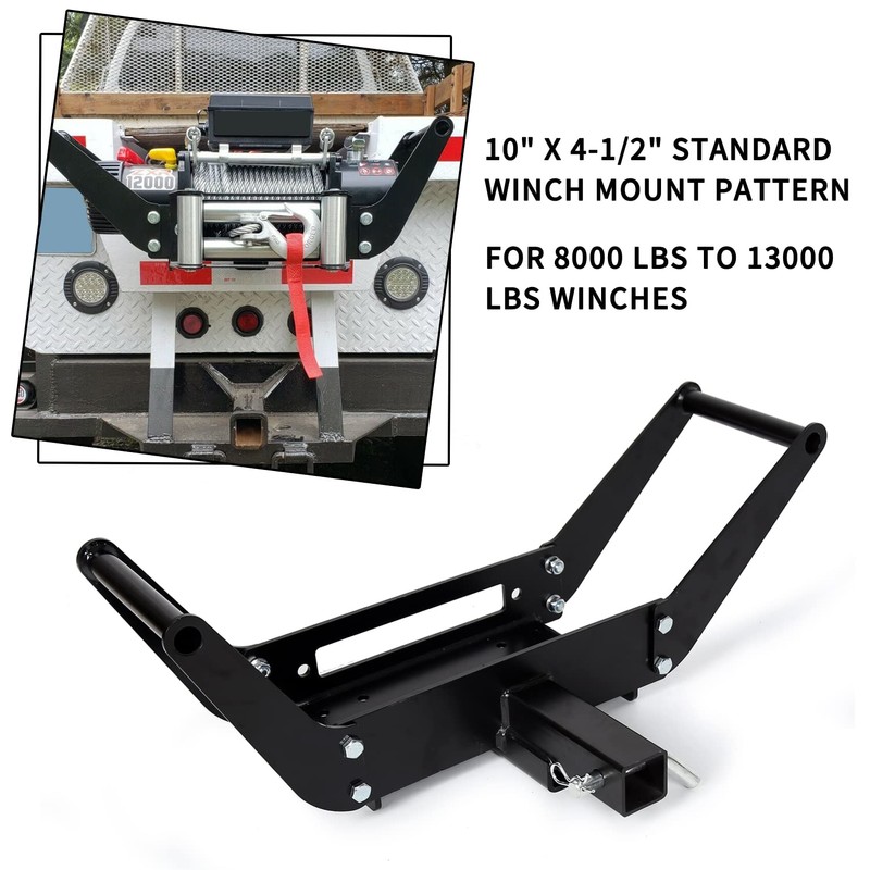 10" x 4 1/2" Cradle Winch Mounting Plate Winch Mount