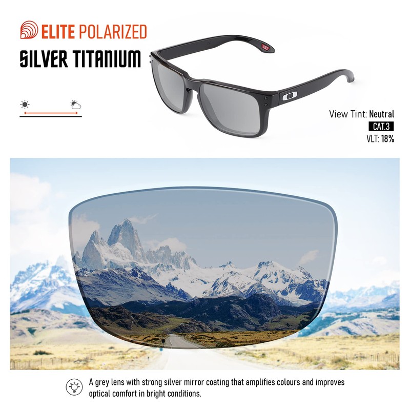 Vaep Polycarbonate Replacement Lenses for Oakley Split Jacket OO9099 Sunglasses