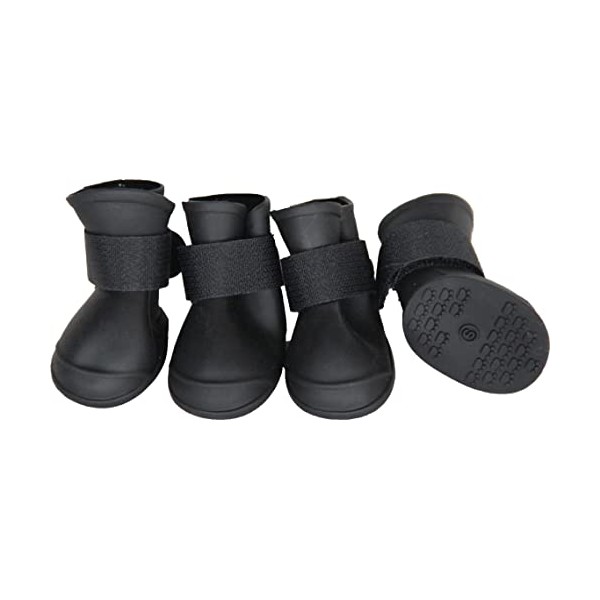 Pet Life All-Terrain Protective Rubber Dog Booties with Rubberized Micro-Grips